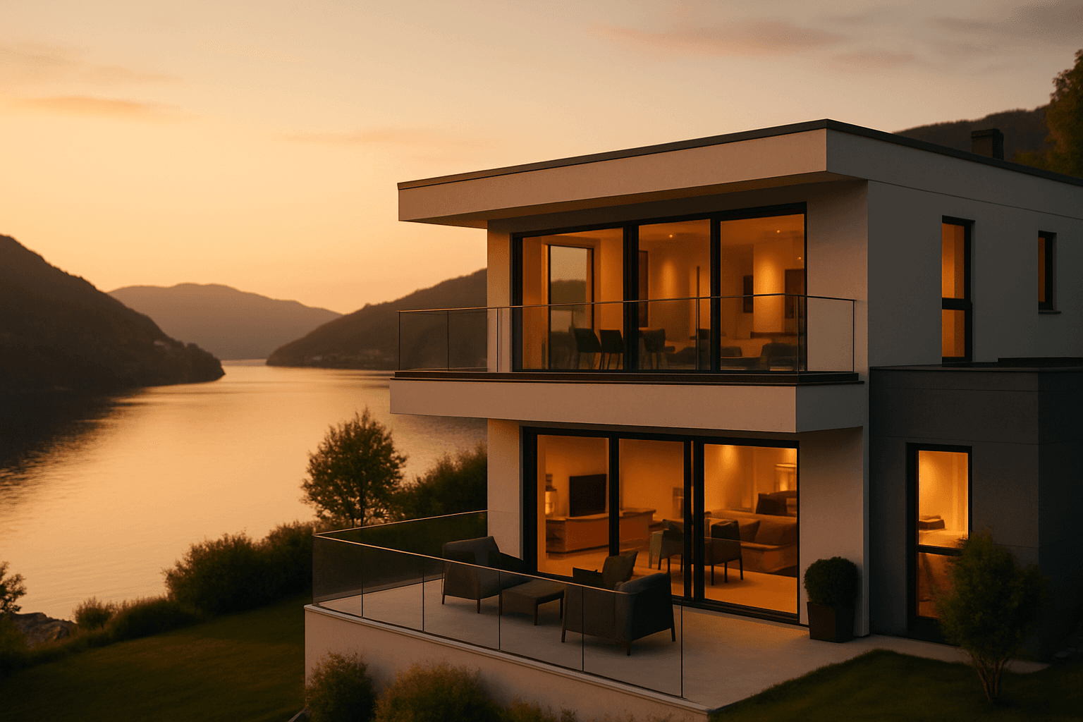 Fjord-view villa in Bergen